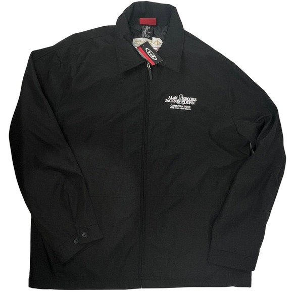 Alan Jackson Brooks & Dunn Canadian Tour Softshell Jacket Mens XL Black NWT